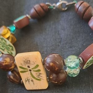 Necklace and bracelet set.